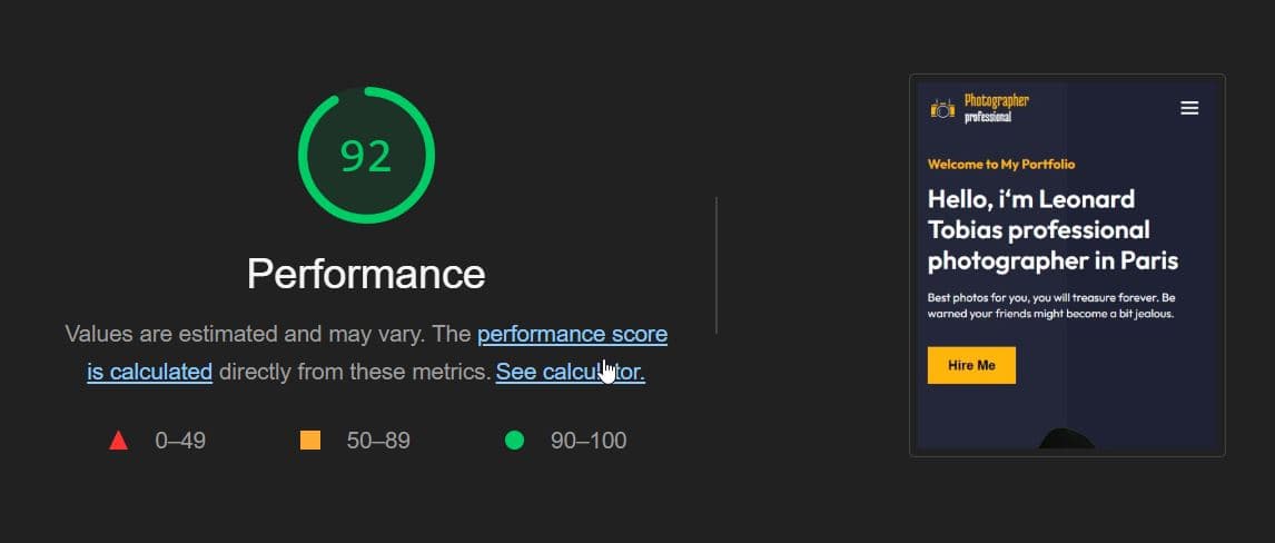 mobile performance: