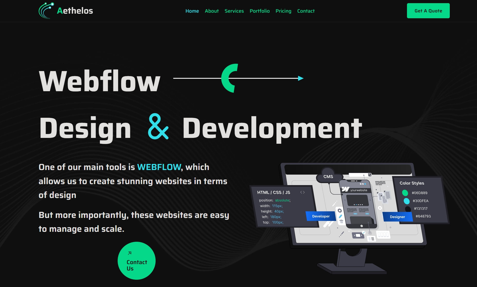 Webflow Development & Design Studio | Aethelos